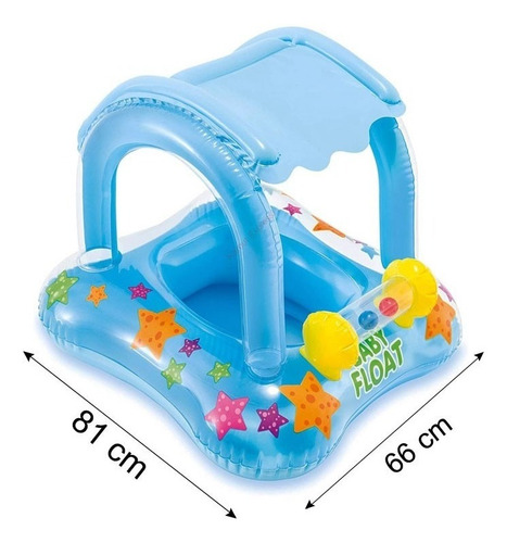 Boia Bote Infantil Bebê Piscina C/ Fralda E Cobertura