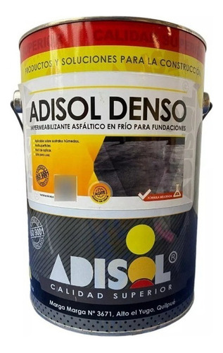 Adisol Denso Impermeabilizante Asfáltico Galón