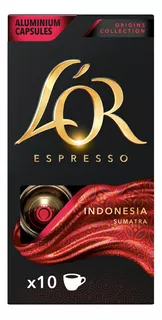 Cápsulas De Café Indonésia Sumatra Intensidade 9 Com 10 Unidades L'or