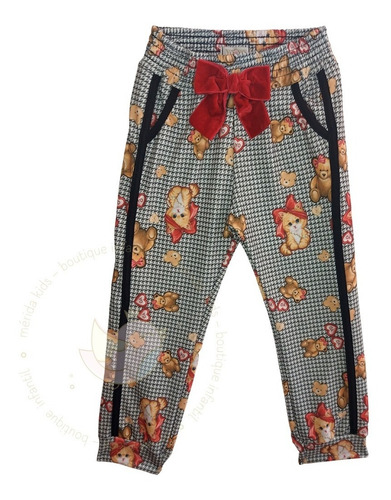Imagem 6 de 6 de Conjunto Infantil Feminino Tweed Preto Yoyo Gatinha 23134