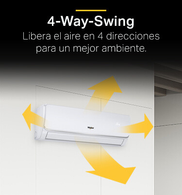 Minisplit 1.5 Toneladas Frío Y Calor Classic Whirlpool 220v Blanco
