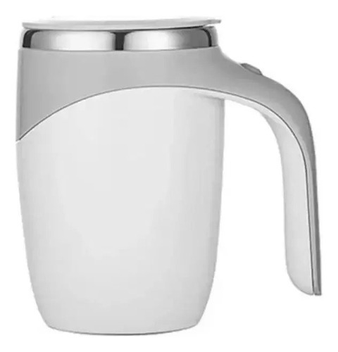 Caneca Térmica Copo Magnética Mixer Café Inox Misturador Cor Branco Liso