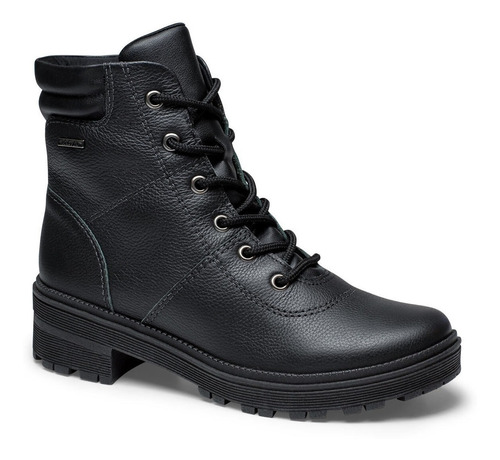 Bota Coturno Dakota Tratorada Couro Legítimo Preta G5681