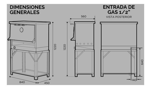 Horno Pizzero 6 Moldes Gauchito Sol Real 607