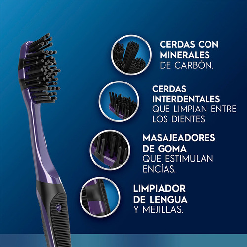 Cepillo De Dientes Oral B 5 Acciones, 4 Unidades Negro/morado