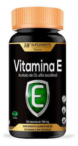 Vitamina E 400ui Alfa Tocoferol 60 Cps Hf Suplements