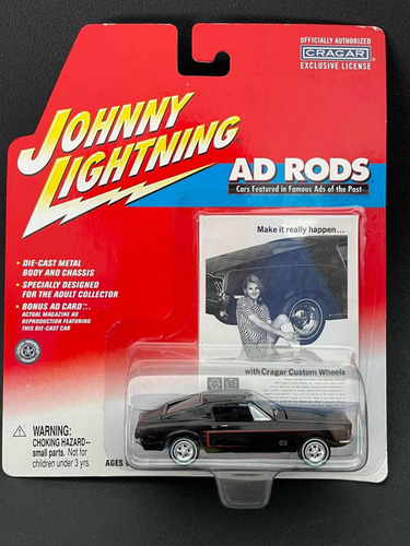 Johnny Lightning Ad Rods 1968 Ford Mustang Gt, Del Año 2002