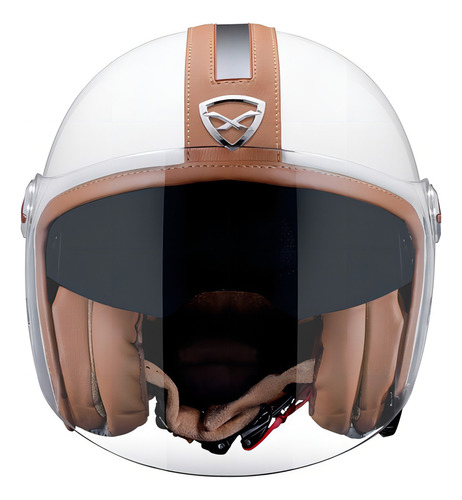 Casco abierto Nexx X70 Tricomposite Groovy más vendido, color blanco, talla 59/60 (L)