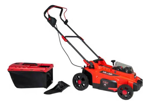 Cortador De Grama 2 Baterias 2a 18v Carregador Duplo Toyama Cor Vermelho
