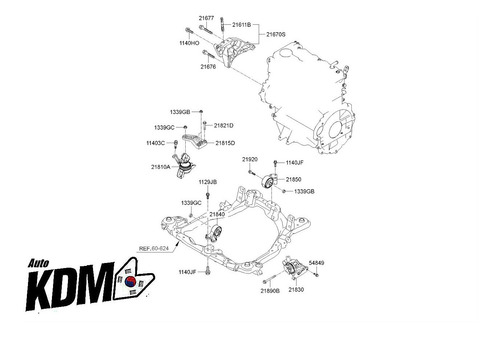 Imagem 2 de 2 de Coxim Direito Motor Autokdm Cerato 2.0 16v 2005/