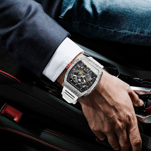 Reloj Redhai Automatic Mechanical Skeleton 50 M Resistente A