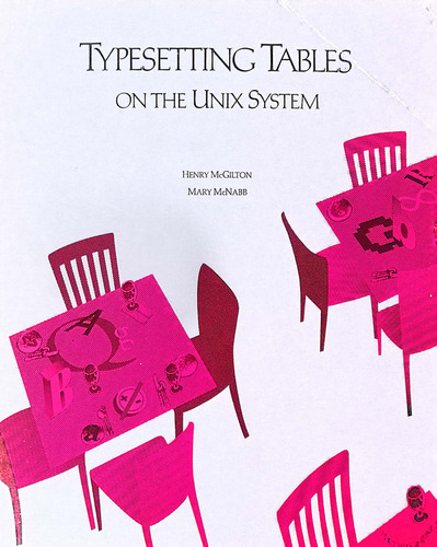 Typesetting Tables On The Unix System - Mcgilton