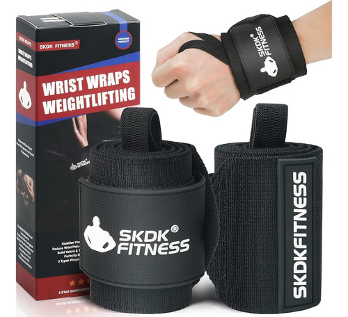 Skdk Wrist Wraps- Correas De Muñeca Para Levantamiento De Pe