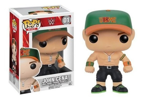 Figura De Acción Funko Pop Wwe: John Cena, Verde/naranja