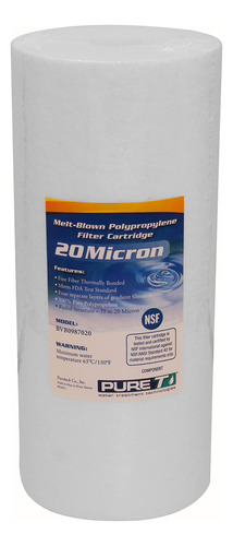 Puret Bvb0987020 - Filtro De Sedimentos De Agua De 10 X 4.5