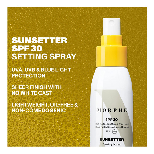 Spray Fixador De Maquiagem Morphe Sunsetter Spf 30