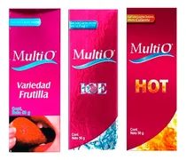 Comprar Multio Combo ( Ice + Frutilla + Hot ) Gel Intimo Lubricantes