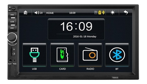 Auto Estereo Pantalla Táctil 7 Pulgadas Bluetooth Doble 2 Din Mirrorlink + Regalos