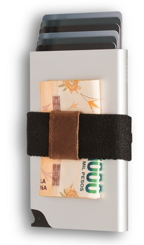Imagen 2 de 7 de Tarjetero Card Slider - Walla Wallets - Silver