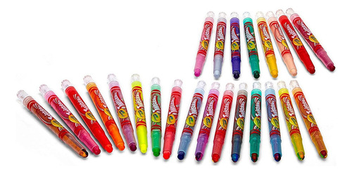 Crayola Crayones Mini Twistable Con Efectos Especiales, 24 U