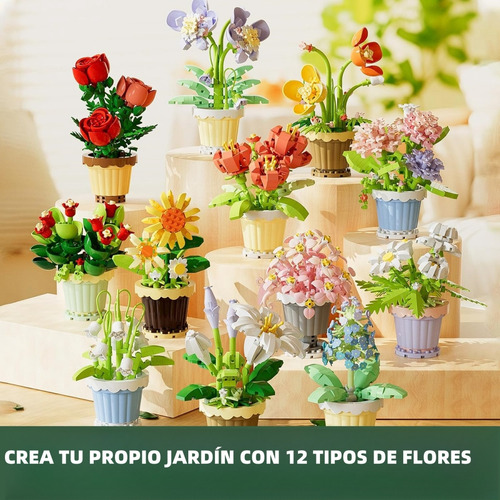Juguetes Bloques De Construcción De Bonsái Flores Botanical
