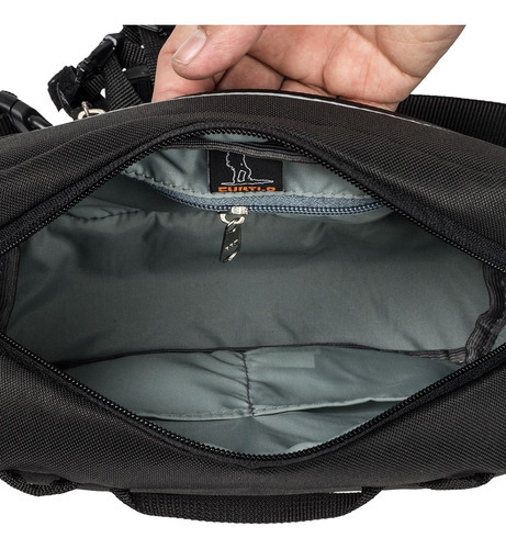 Pochete Com Bolso Frontal Curtlo Escaper Preto