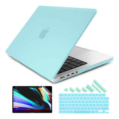 Funda Dongke Para Macbook Pro 14 M1 Pro/max +c/tec Turquoise