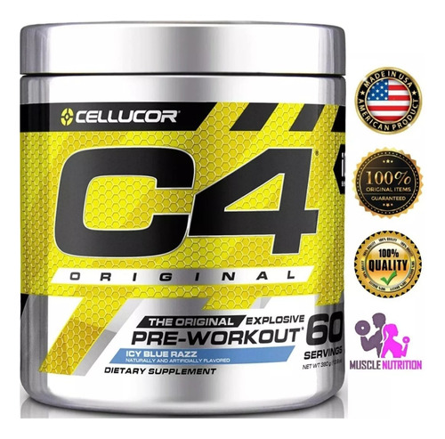 C4 Cellucor Pre Entreno 60 Serv Registro Sanitario 