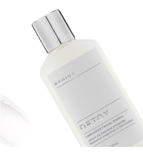 Imagen 3 de 4 de Detox Jabón Líquido De Limpieza Facial Profunda 125g Regina
