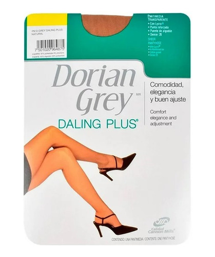 Pantimedias Dorian Grey Daling Plus