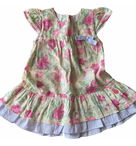 Vestido Niña Minimimo Xl  Algodón Estampado ( 490)