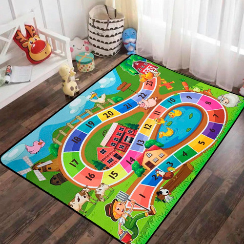 Alfombra Didáctica Antideslizante Niños 80x120 Cm