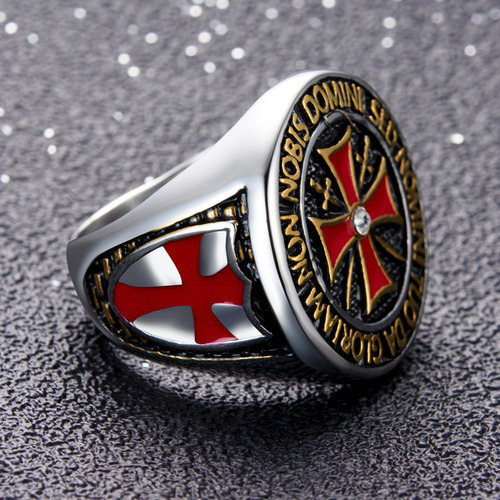 Anillo De Cruz Templaria For Hombre