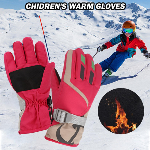 Guantes De Esquí Para Niños Guantes Nieve A Prueba De Viento