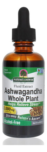Suplemento Nature's Answer Ashwagandha Withania Af 2000 Mg
