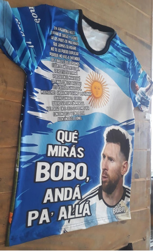 Remera Camiseta Argentina Messi Qatar Argentina Afa