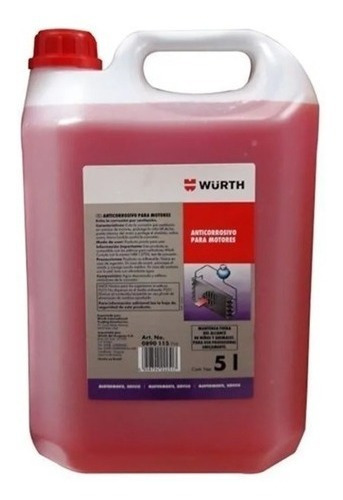 Agua Anticorrosivo Para Motor Wurth 5l. L46