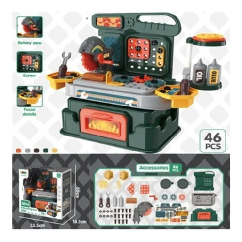 Imagen 2 de 2 de Herramientas De Construcción Para Jugar 46 Pcs Juguete