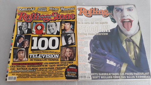 Rolling Stone Lote De 10 Revistas. Se Vende Lote Completo. 
