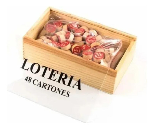 Lotería 48 Cartones Caja Madera Artidix