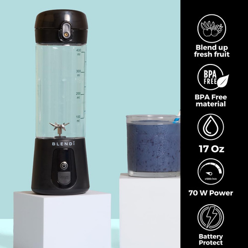 Licuadora Portátil Recargable 500 Ml, 70 W, Compacta Y Sin B