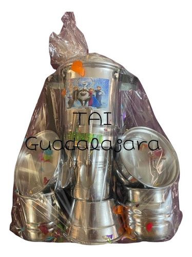 Juego De Trastes Aluminio Cocina Niña 8 Piezas