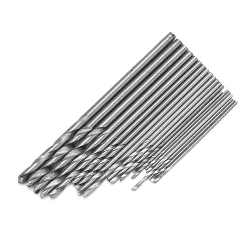 Juego De 20 Brocas Helicoidales Mini Micro Hss 0,3 Mm-1,6 Mm