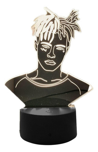 C Rapero Americano Xxxtentacion Figura Led Luz Noche
