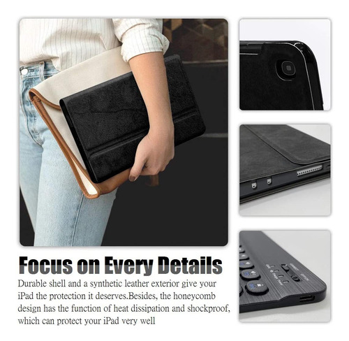 Funda Con Teclado Wineecy Galaxy Tab S6 Lite 2020 De 10.4 Pu