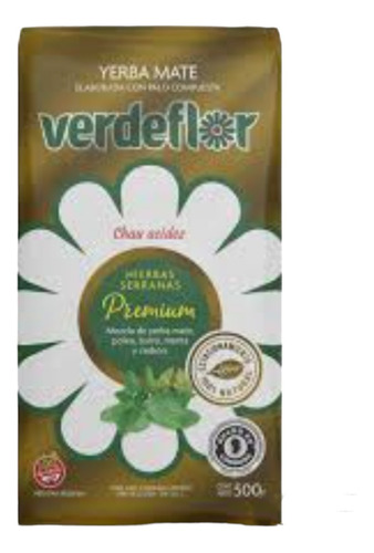 Yerba Mate Verdeflor Premium De 500g, Pack 10u
