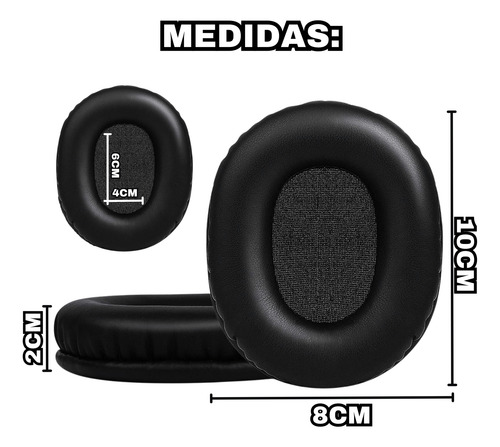 Almofadas Espumas Pretas Para Fone Steelseries Arctis 3