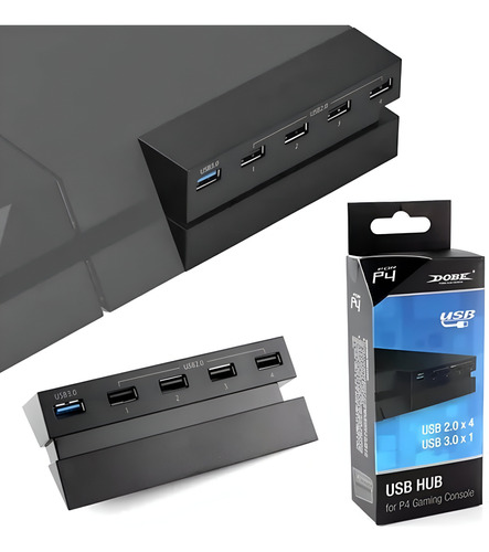 Multiplicador Hub 5 Puertos Usb 3.0 2.0 Consola Ps4 Juegos