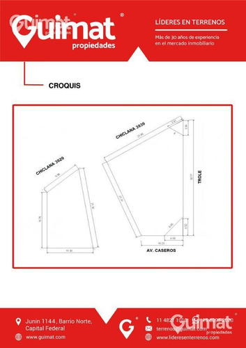 Imagen 13 de 14 de Gran Esquina De 549.93m2. Con Salida A 3 Calles! Caseros, Trole Y Chiclana, Se Toman M2!