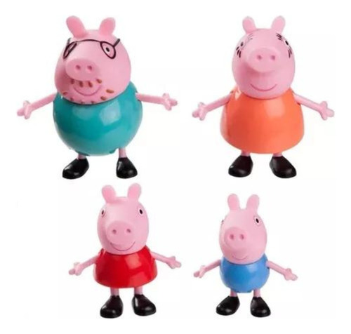 Muñecos De Peppa Pig En Blister X4 Personajes 